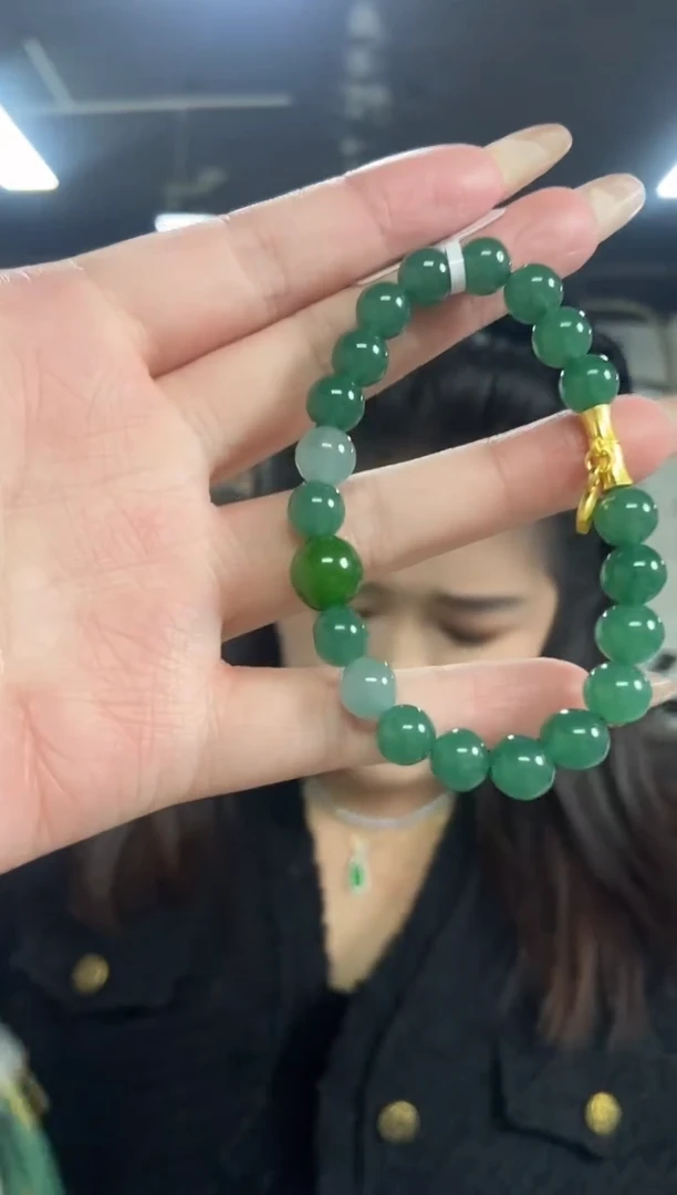 【闪购商品】翡翠手串未镶嵌多样性发其一颜色微差