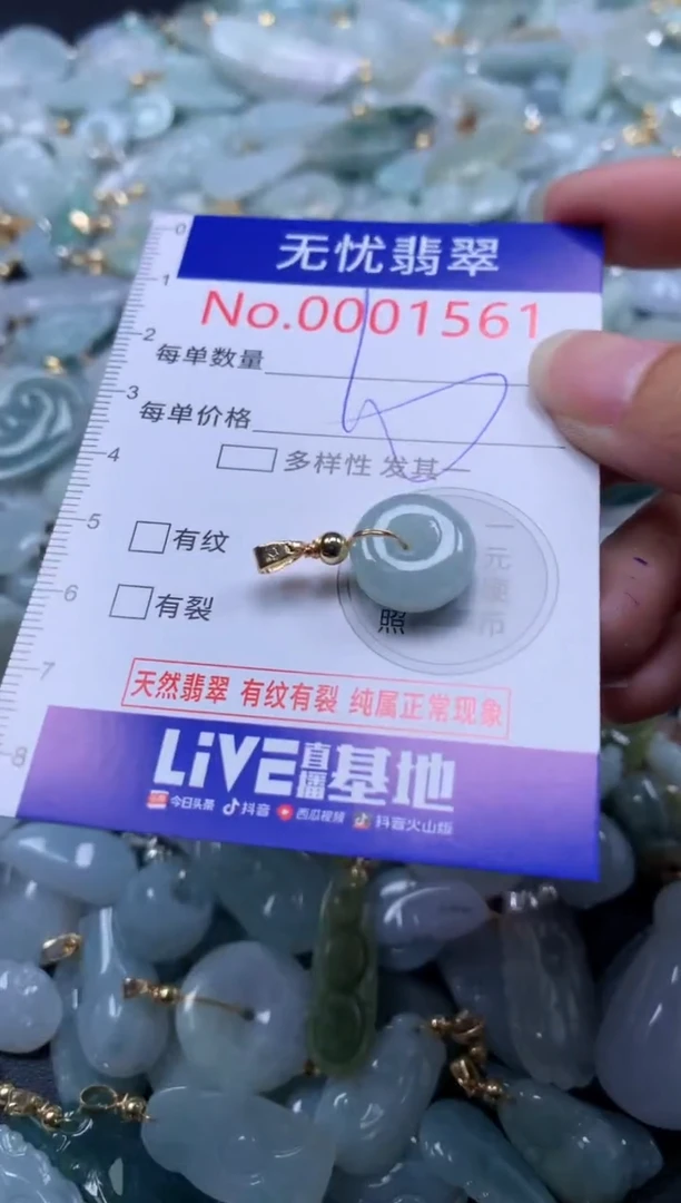 翡翠未镶嵌吊坠(不含链)1561
