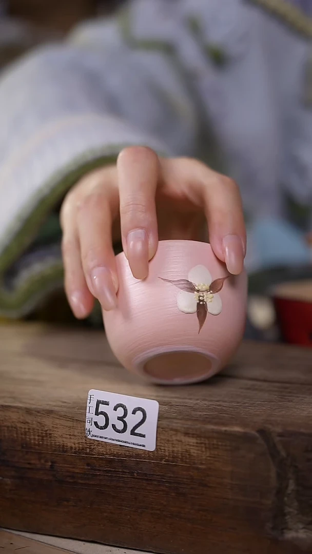 【闪购商品】瓷片木棉主人杯/设计师 牧渔 款