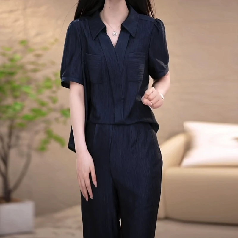 时尚套装女2025新款夏季时髦洋气质高端贵夫人品牌妈妈减龄两件套