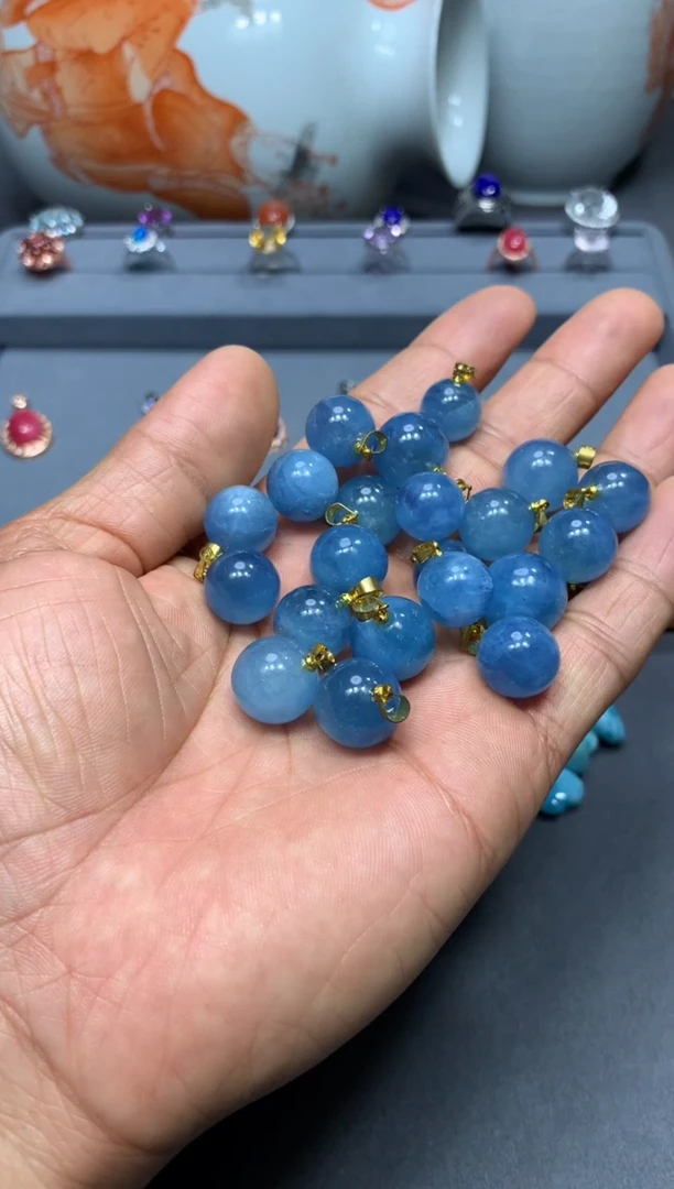 海蓝宝石颈饰未镶嵌W49（随机性发货只发一单）