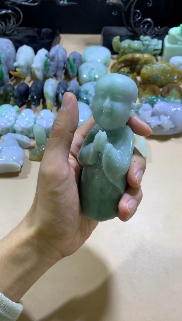 未镶嵌挂件翡翠落***情翡翠摆件