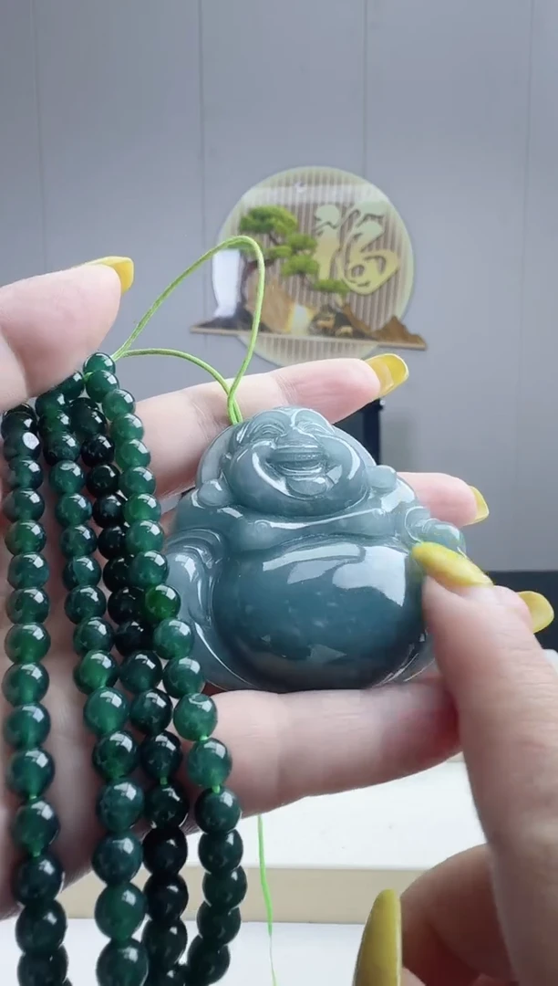 颈饰未镶嵌翡翠天然A货翡翠  多样性随机发其一