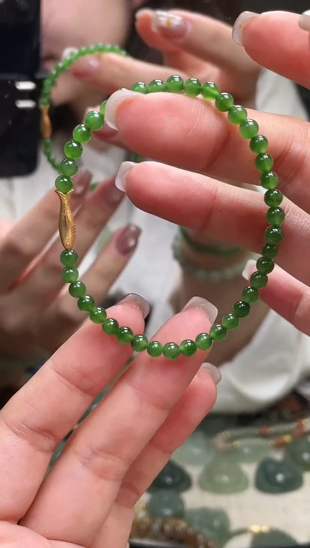 颈饰未镶嵌和田玉4mm