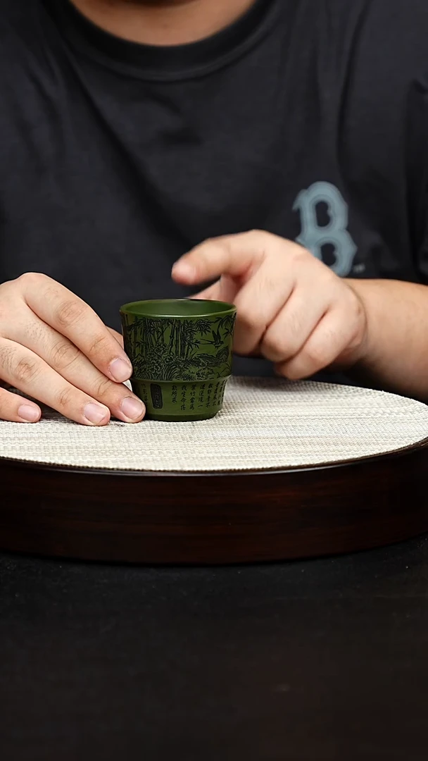 茶壶紫砂绿泥主人杯3