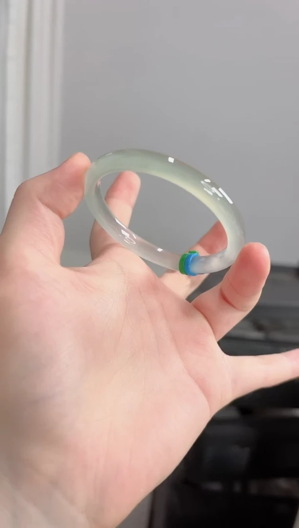 手镯玛瑙/玉髓未镶嵌53-54圈半山水窄条