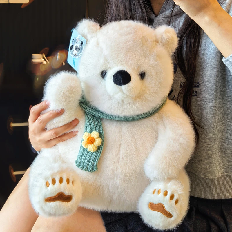 仿真国宝大熊猫憨憨公仔可爱北极熊玩偶毛绒玩具女生抱睡娃娃礼物