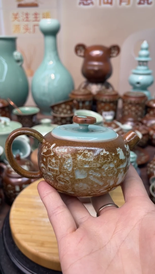 瓷萝***猫特价福利 微瑕 慧仙青瓷