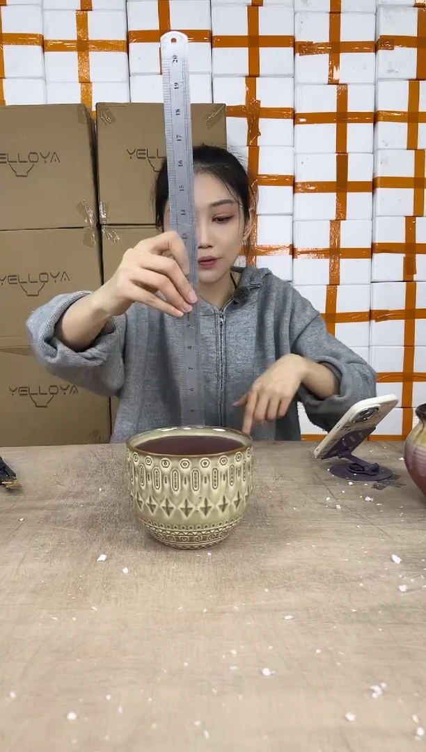 紫砂菱形黄色14x11