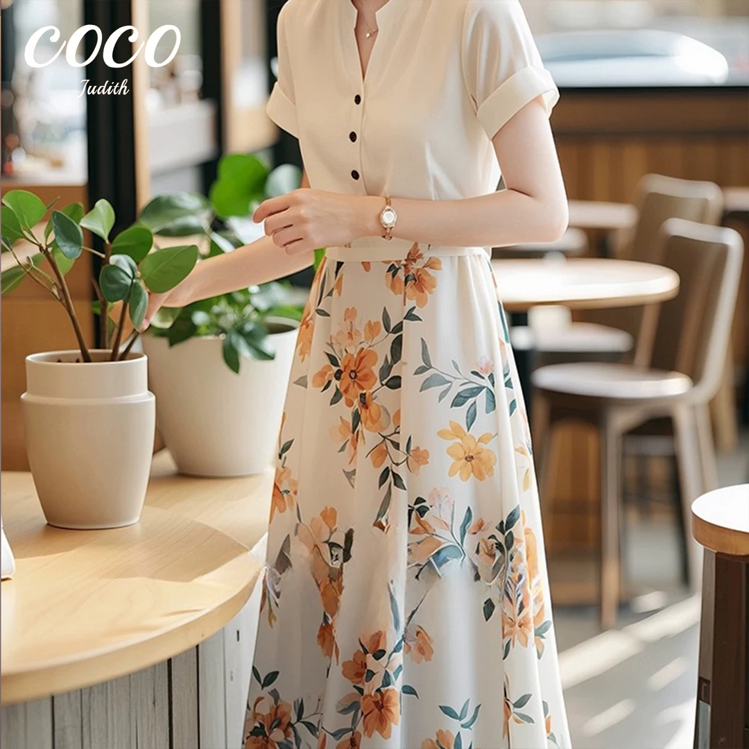 气质连衣裙2025年新款时尚小清新高级设计感显瘦小众连衣裙6120