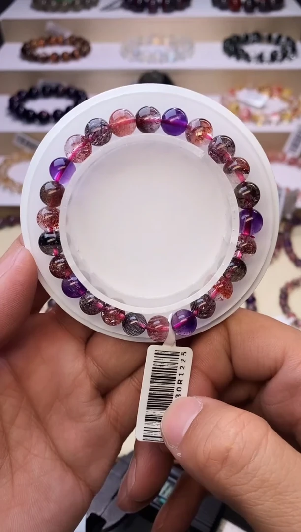 【闪购商品】水晶手链未镶嵌黑加仑超七单圈7m+