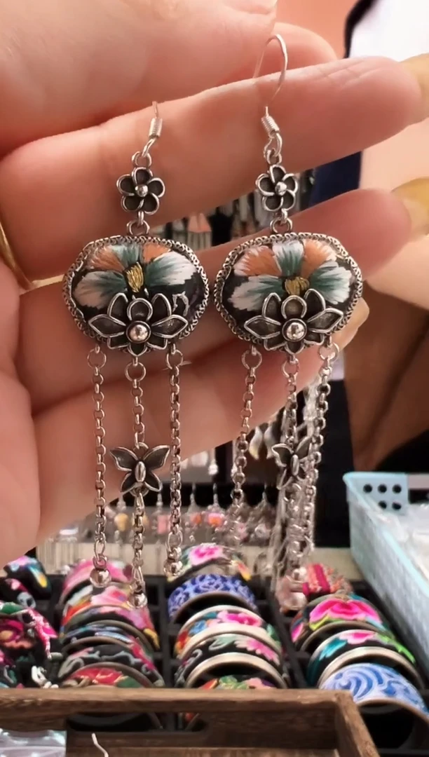 织绣艺枝独绣老绣饰品21