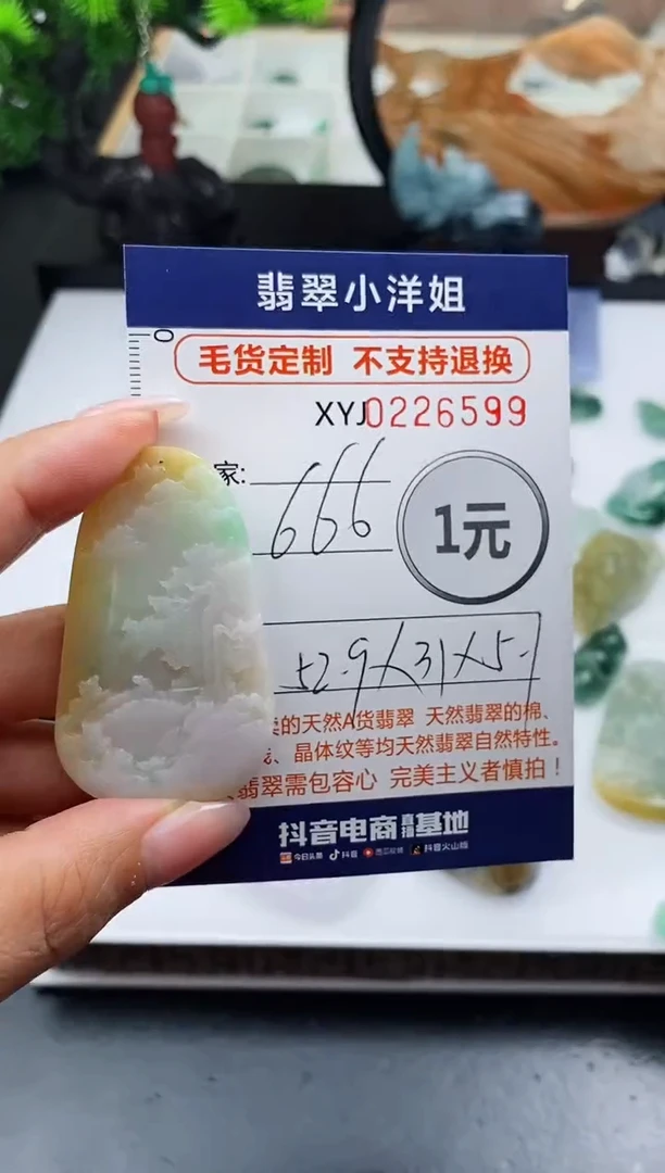 定制翡翠未镶嵌毛货商品不退换/ 6599