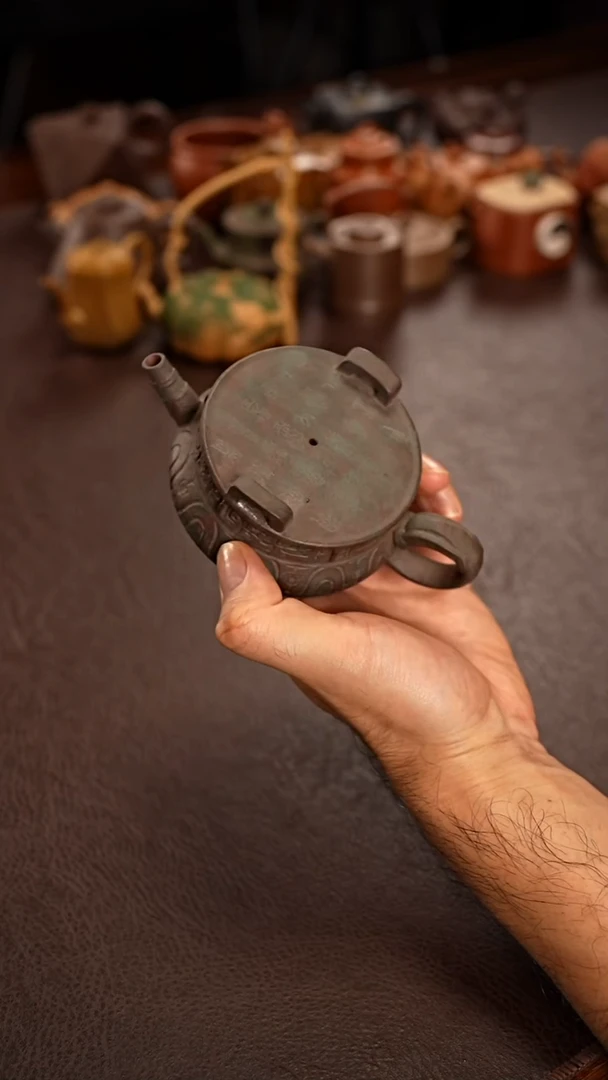 茶壶紫砂青铜器紫砂壶150cc