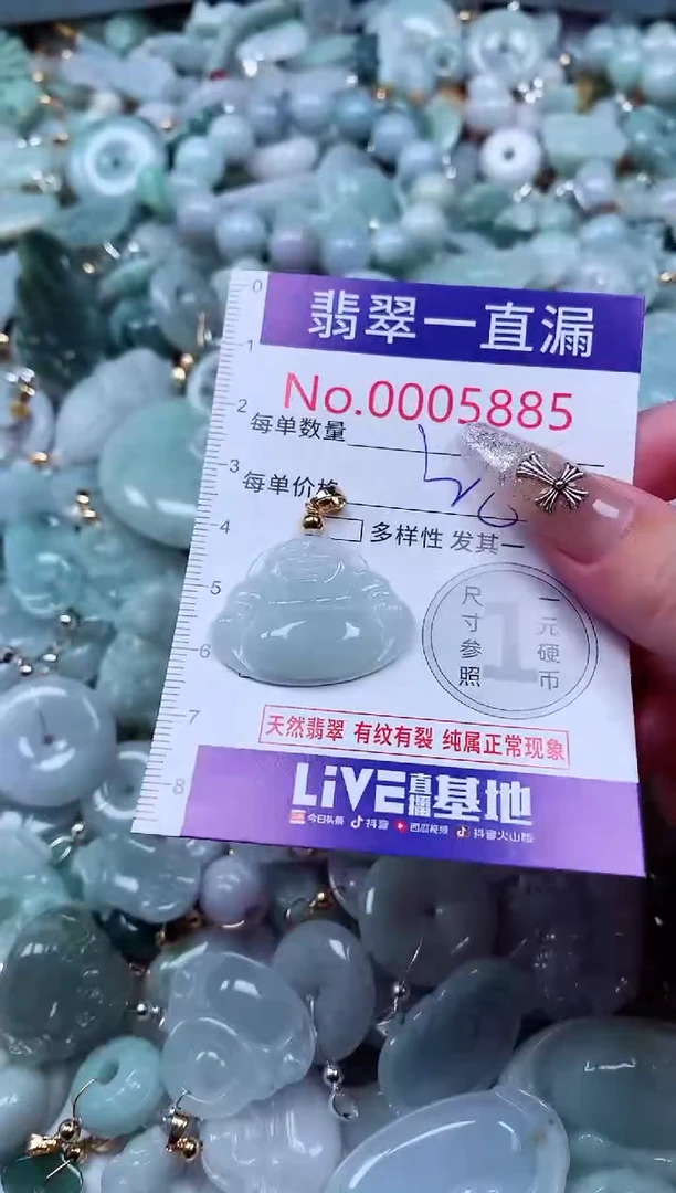 翡翠未镶嵌吊坠(不含链)5885