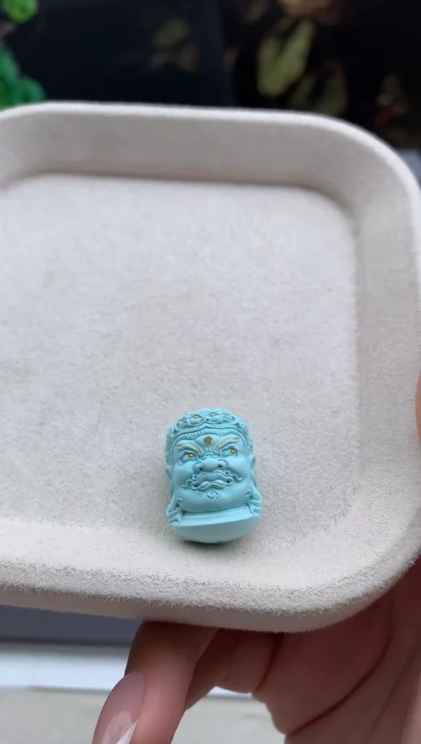 未镶嵌绿松石雕刻顺.R93