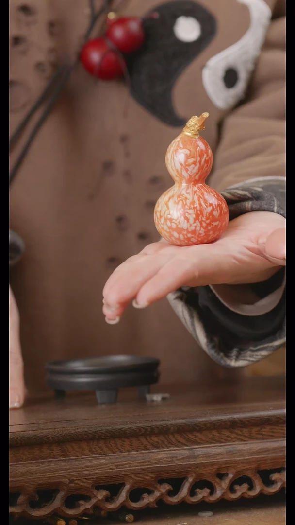 【闪购商品】340号精品天然大漆工艺防渗内胆酒葫芦~