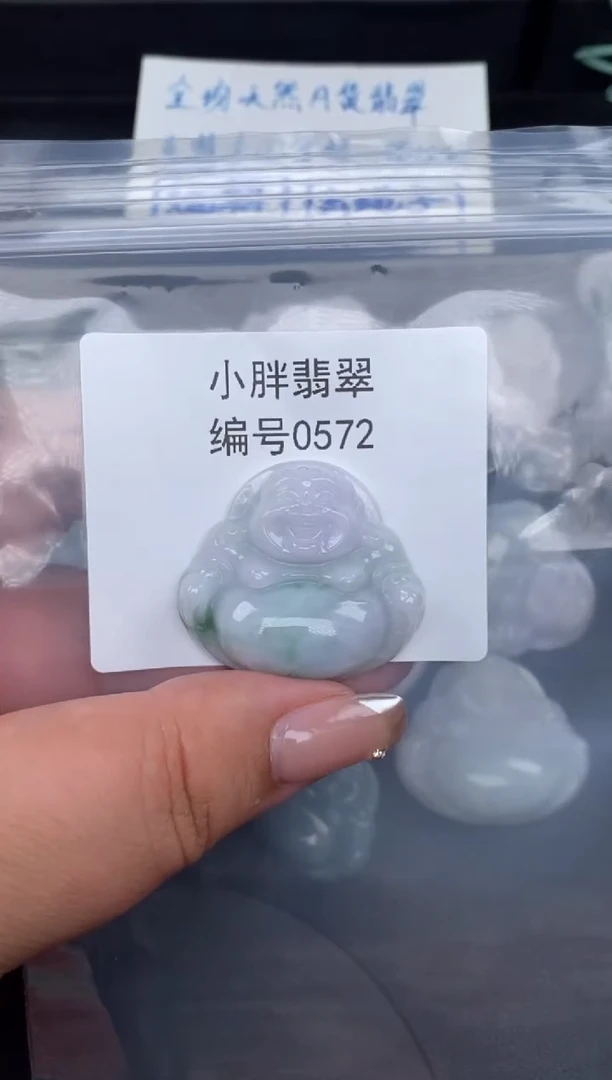 翡翠未镶嵌颈饰缅甸天然A货翡翠0572