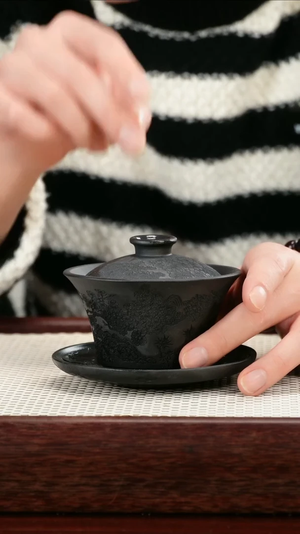 茶壶紫砂石黄茶杯茶盏