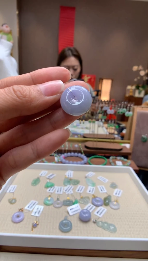 【闪购商品】翡翠颈饰未镶嵌平安扣