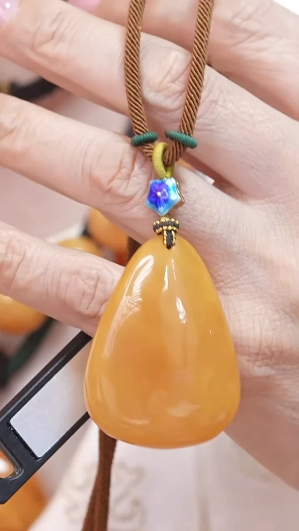 蜜蜡颈饰未镶嵌4233天然蜜蜡珠宝奇石云端妖孽全部保真