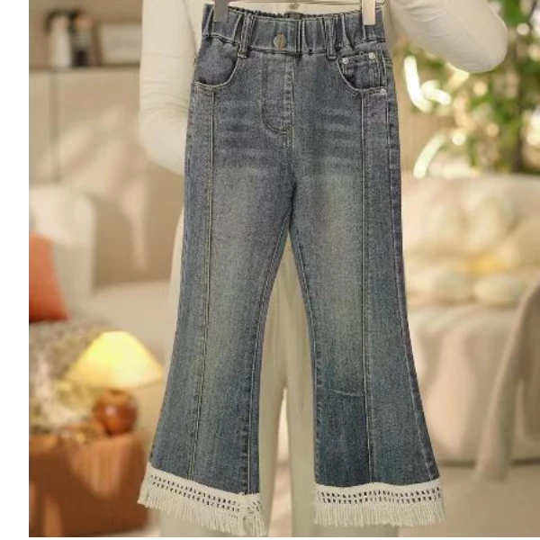 【现货在仓】2024新款春秋儿童直筒时尚休闲百搭牛仔裤MLK30