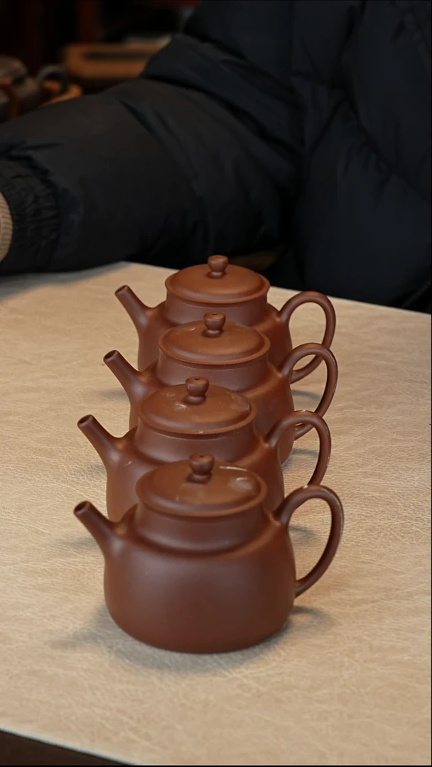 【闪购商品】紫砂茶壶微微瑕 言心1把 羊角山紫泥 180cc