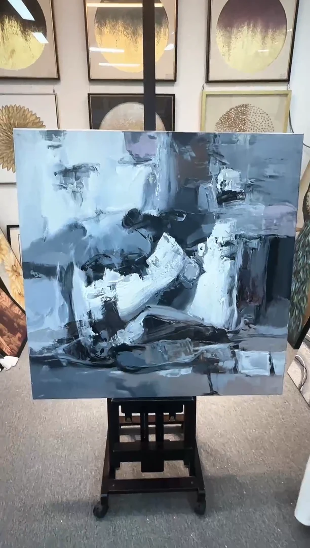 168现代艺术油画装饰画100cm**100cm