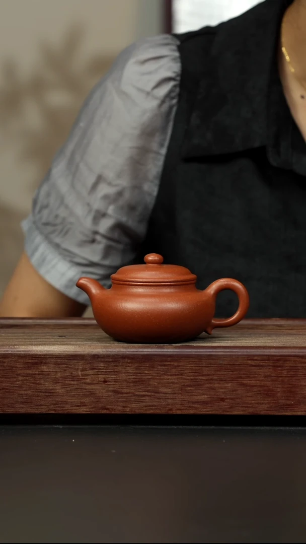 紫砂茶壶超矿标红降坡 仿古
