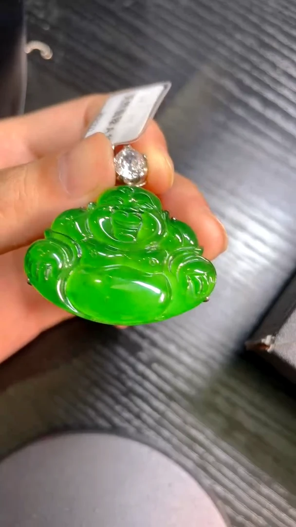 翡翠银S925镶嵌吊坠(不含链)吊坠