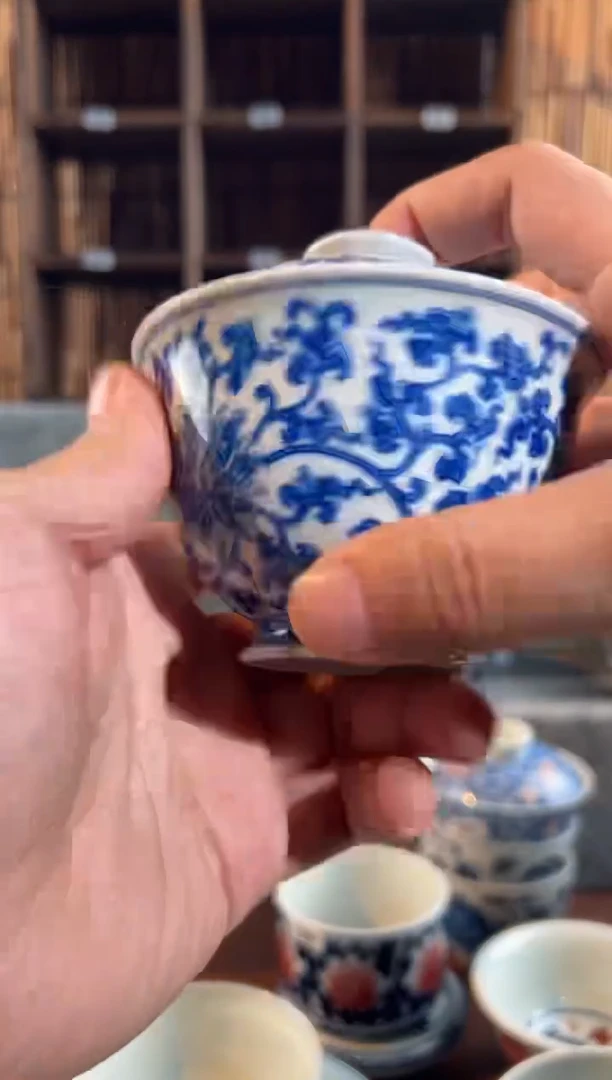 【闪购商品】031天禄言瓷手绘茶器天花板