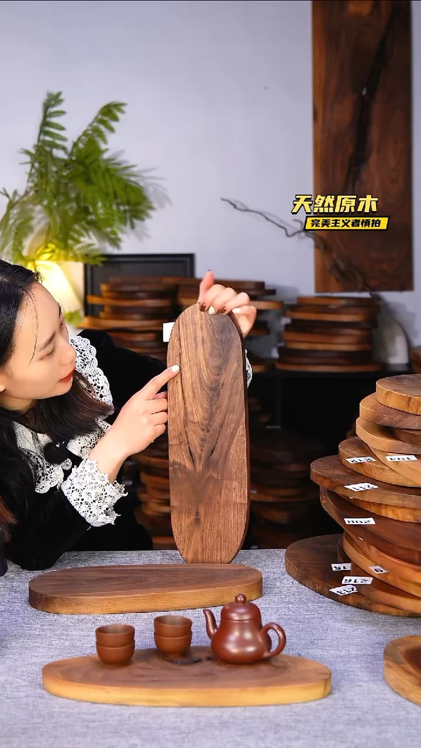 木北美黑胡桃原木.干裂疤结不属于商品质量问题完美主义者慎拍