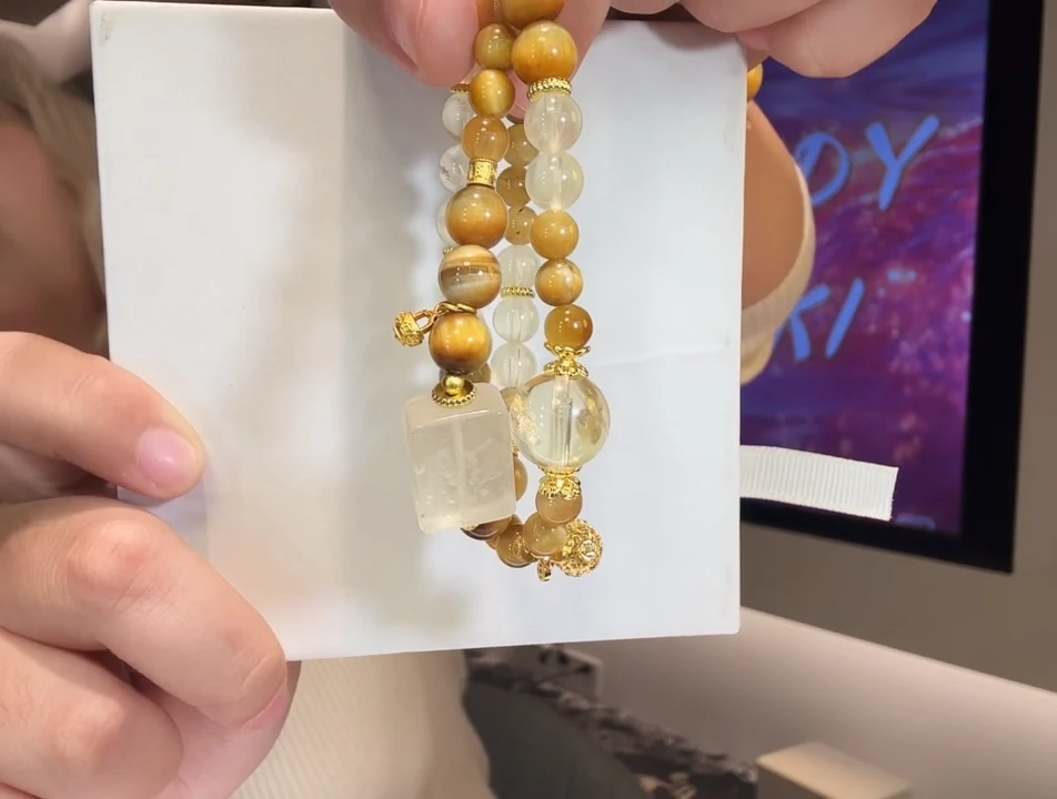 未镶嵌手链发晶黑糖kiki