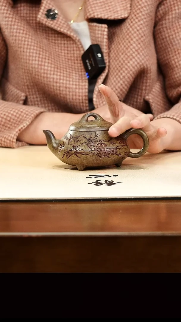 茶壶紫砂宜兴原矿紫砂壶孤品