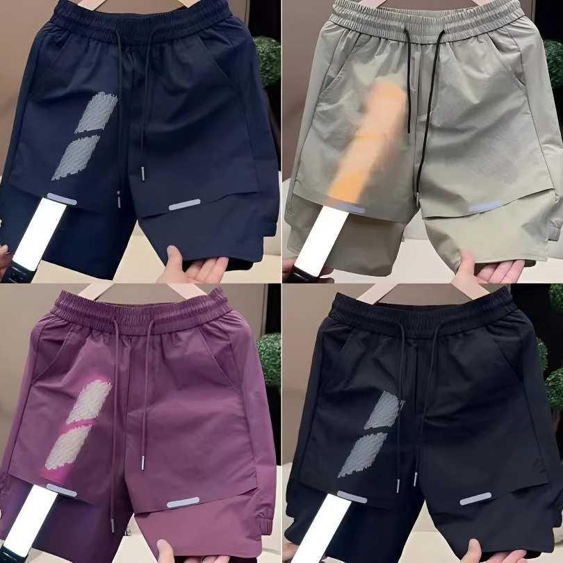 反光青年免烫运动速干五分裤夏季短裤时尚潮流