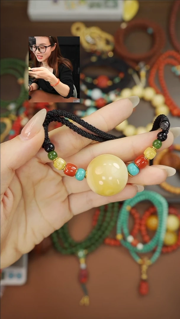 蜜蜡颈饰未镶嵌洪*《限时闪购》