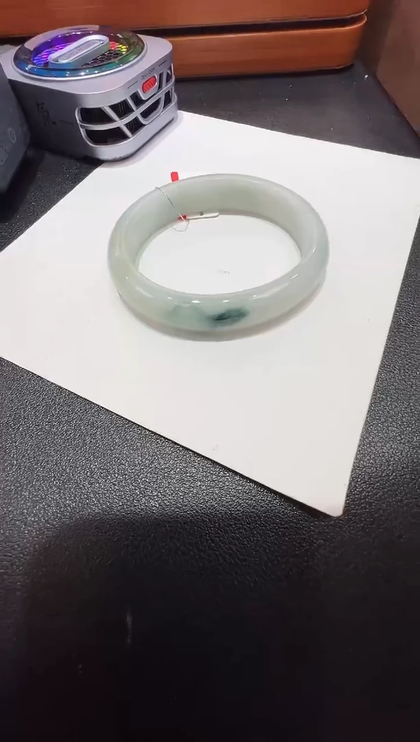 纯天然缅甸A货翡翠贵妃手镯55-56mm-84号