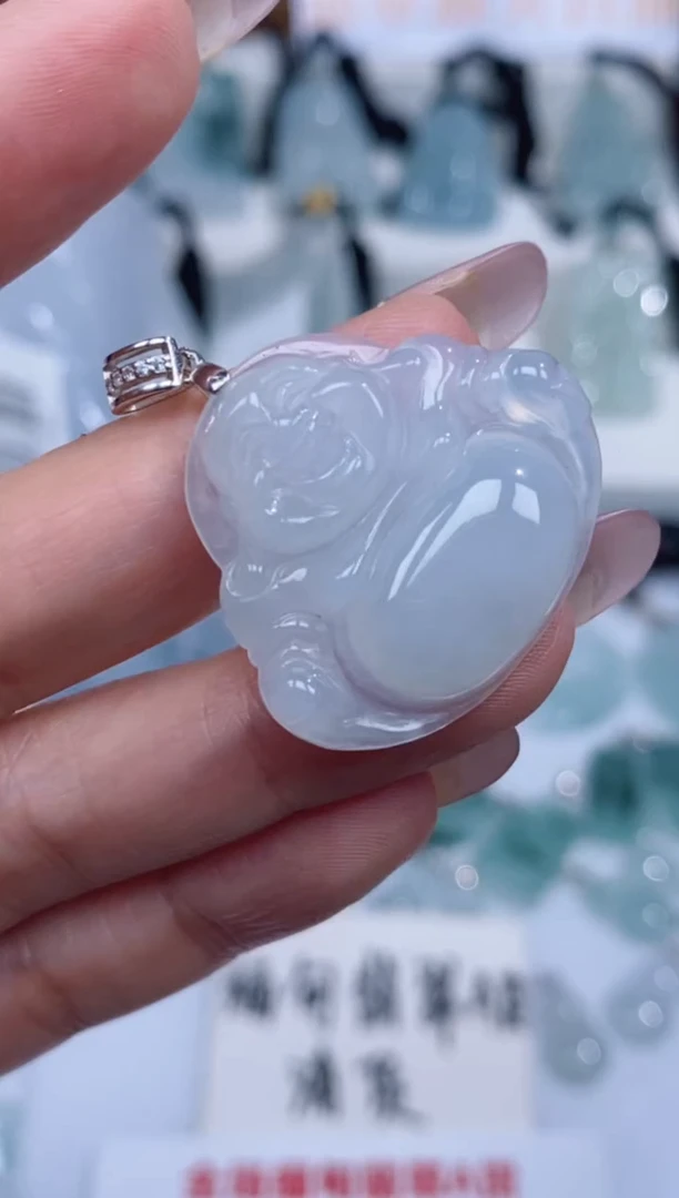 颈饰银S925镶嵌翡翠吊坠