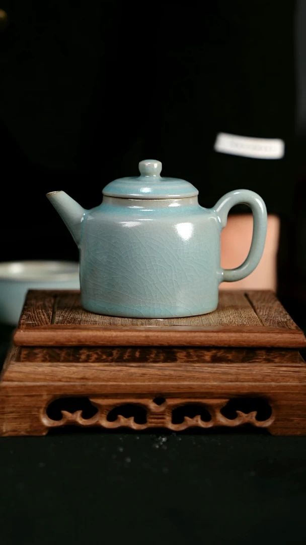 杯子陶青霁汝窑仿古釉