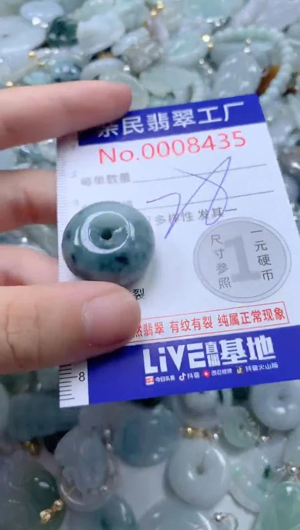 翡翠未镶嵌颈饰8435