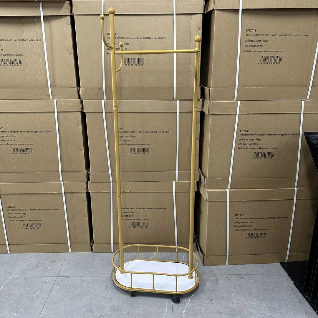 轻奢衣帽架挂衣架落地卧室可移动晾衣架DY