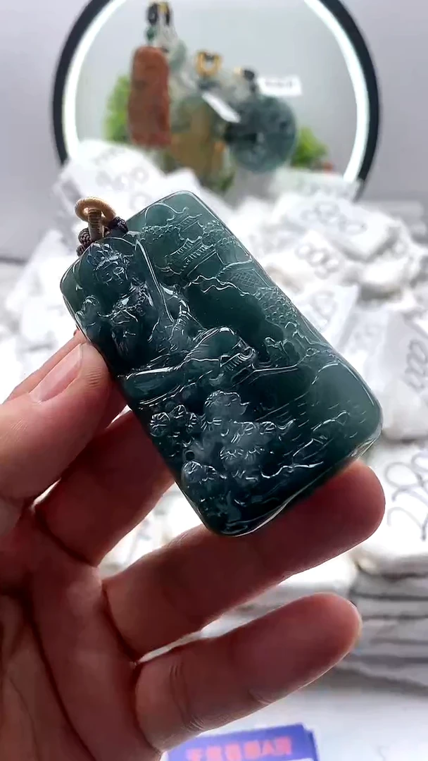 【闪购商品】翡翠颈饰未镶嵌虚空藏【品质一般介意慎拍】