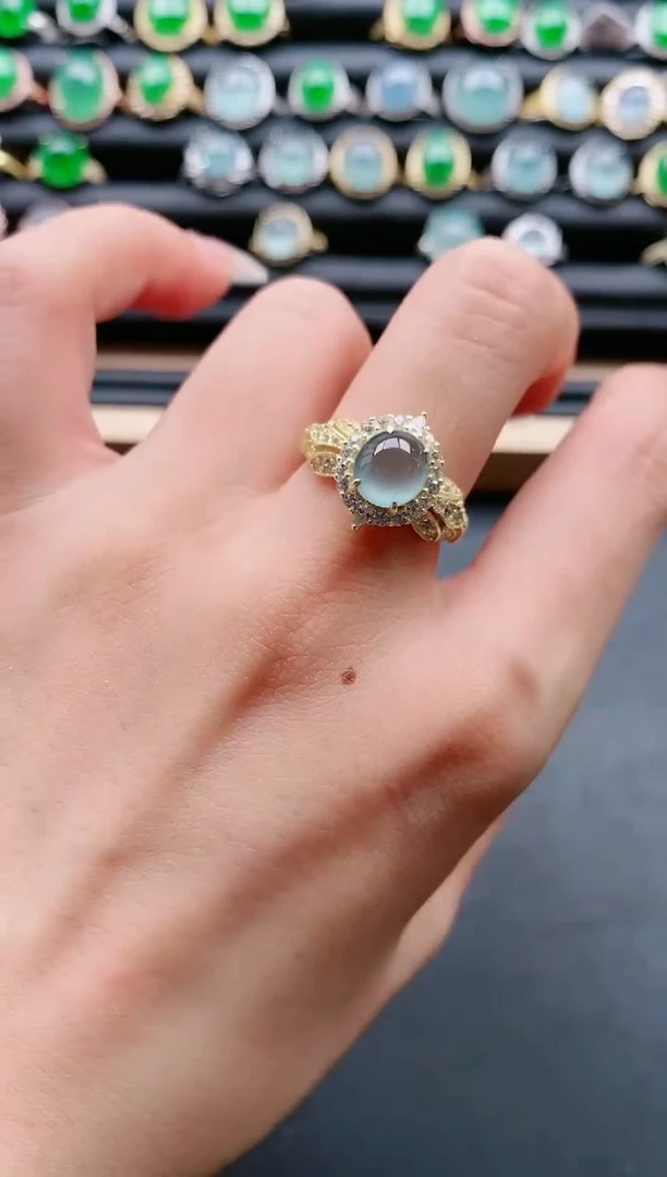 【闪购商品】翡翠戒指银S925镶嵌11111111111