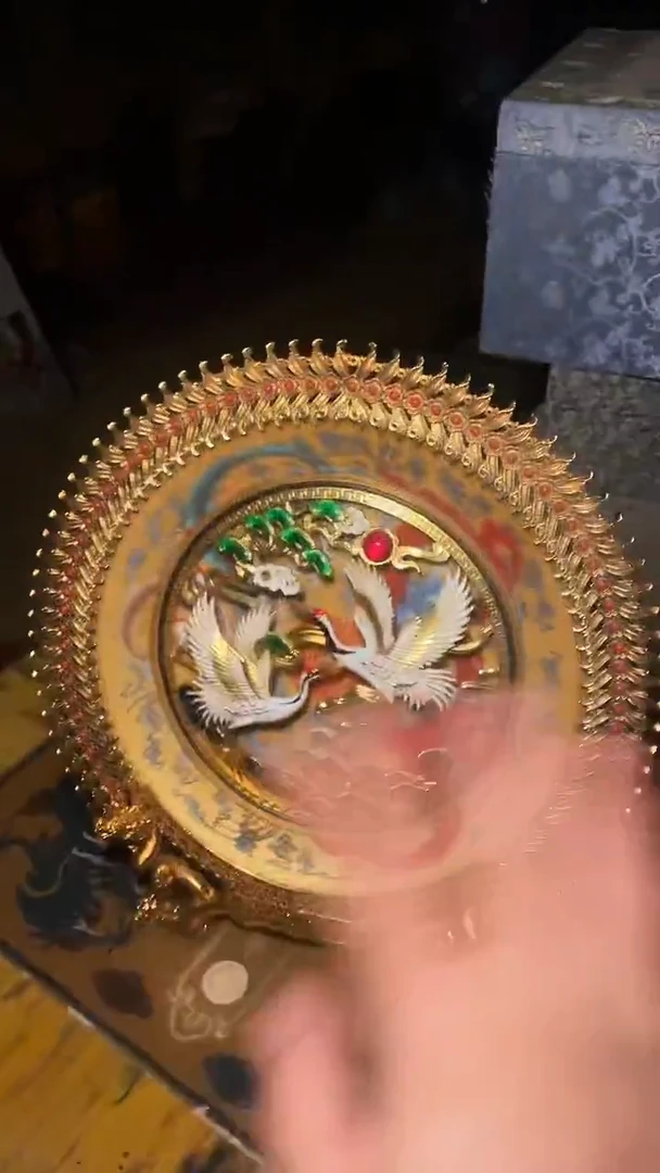 【闪购商品】高端精美双鹤盘一件带盒链接