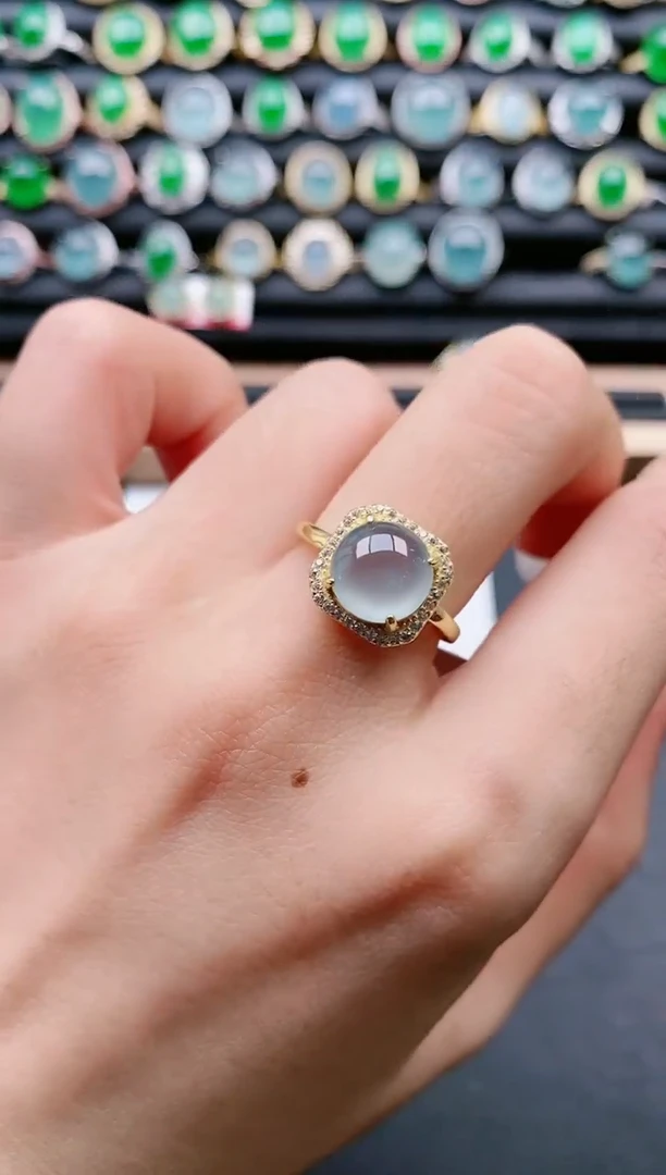 【闪购商品】翡翠戒指银S925镶嵌11111