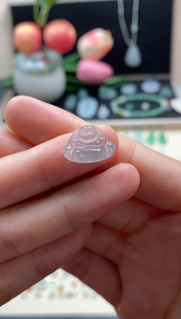 翡翠未镶嵌颈饰翡翠冰晴佛公