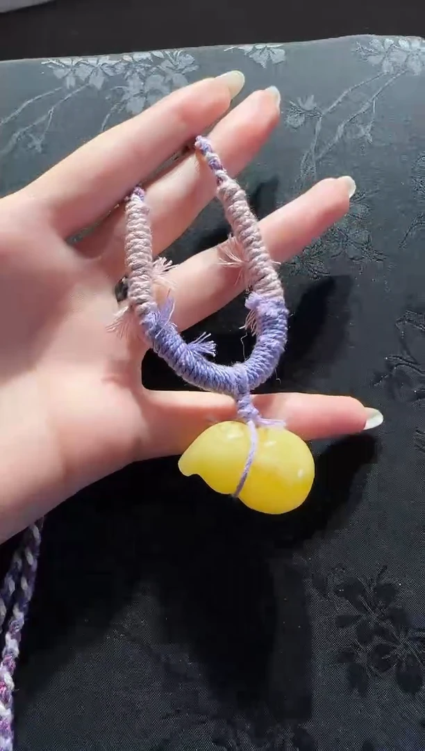 【闪购商品】琥珀项链未镶嵌蜜蜡葫芦项链编绳款