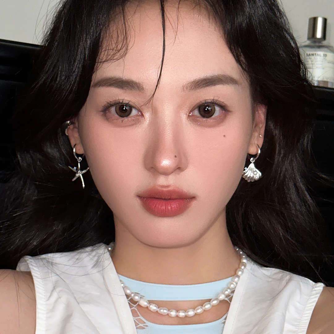 合金耳饰 不对称海星贝壳耳坠耳环女2025新款爆款轻奢高级感耳钉