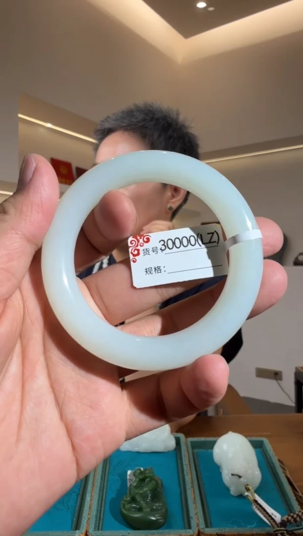 和田玉手镯未镶嵌LZ55.5