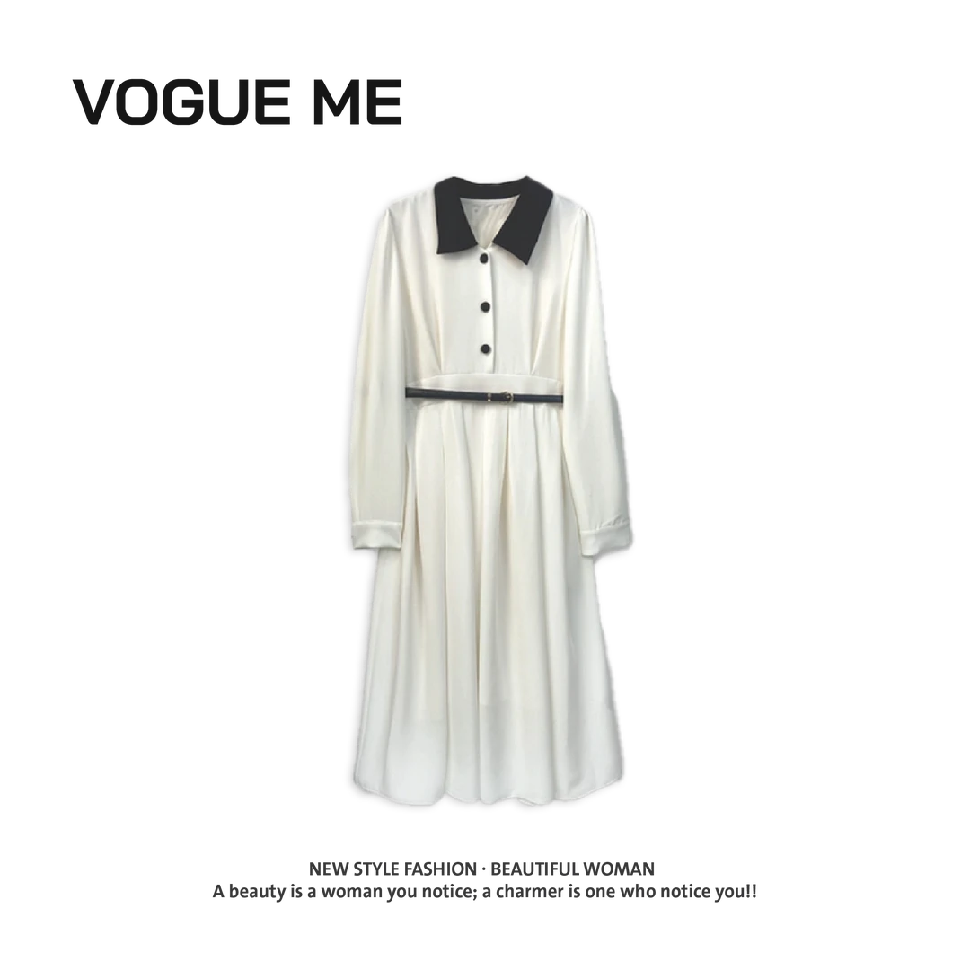 【朗】轻奢显瘦气质百搭修身优雅连衣裙-LZ121